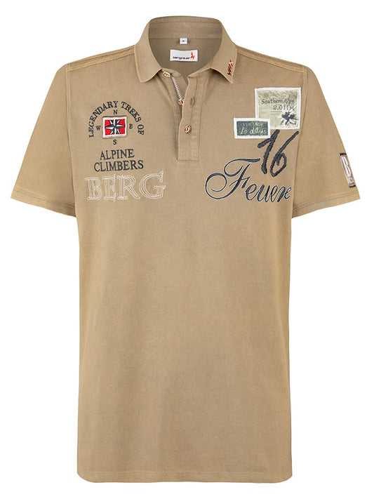 Stockerpoint Polo Shirt "Alessio" Beige Men