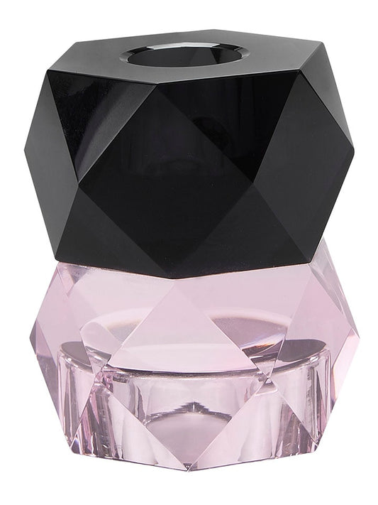Miss Étoile Candle Holder Pink / Black (H)8 x Ø 7 cm Unisex