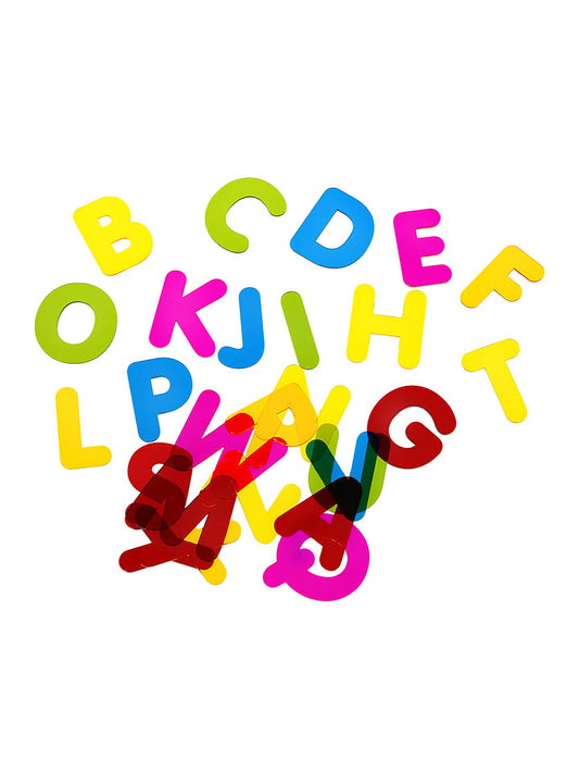 SUNNYSUE Acrylic Letters "Transparent XXL" Multicolour 26 pcs Unisex