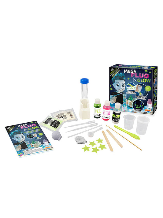 BUKI Experiment Set "Mega Glow & Fluo" from 8 years Kids