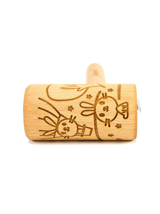 FOLKROLL Mini Rolling Pin "Easter" Natural Unisex