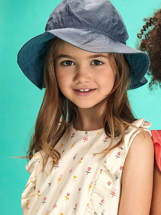 lamino Sun Hat Navy Kids