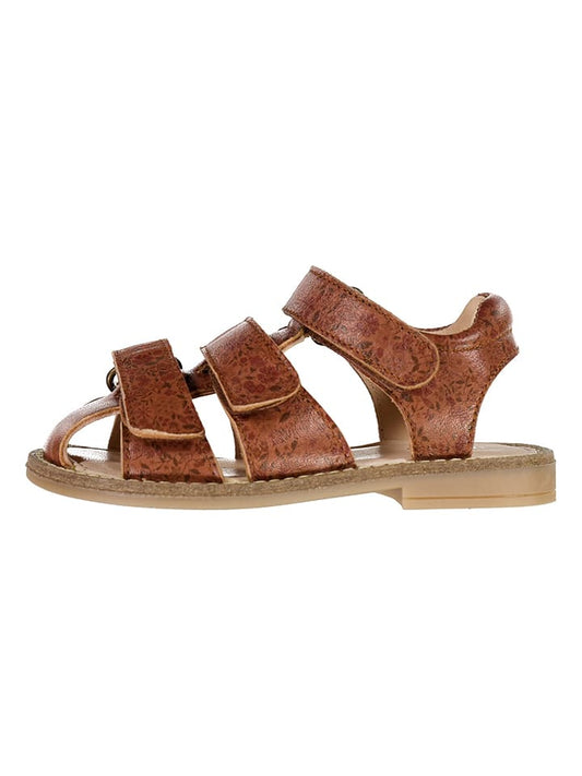 Wheat Leather Sandals Brown Kids