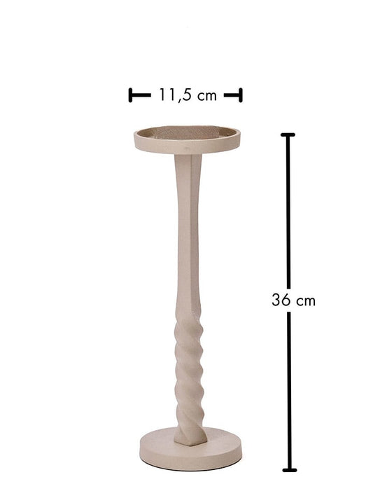 FYNCH-HATTON Candlestick "Kobe" Beige (H)36 x Ø 11,5 cm Unisex
