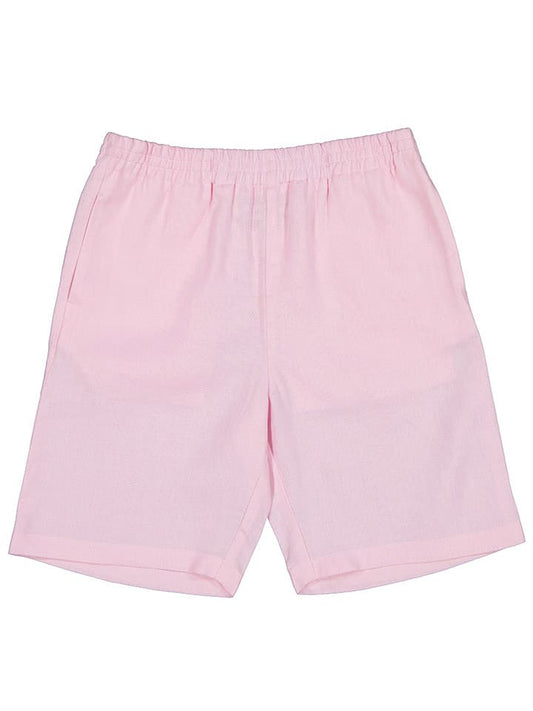 Pangaia Linen Shorts "DNA" Pink Kids
