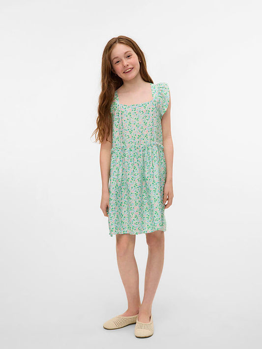 Vero Moda Girl Dress "Iris Ditsy" Green Kids