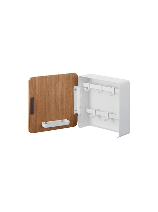 Yamazaki Key Cabinet "Rin" White / Light Brown (W)16 x (H)16 x (D)6 cm Unisex