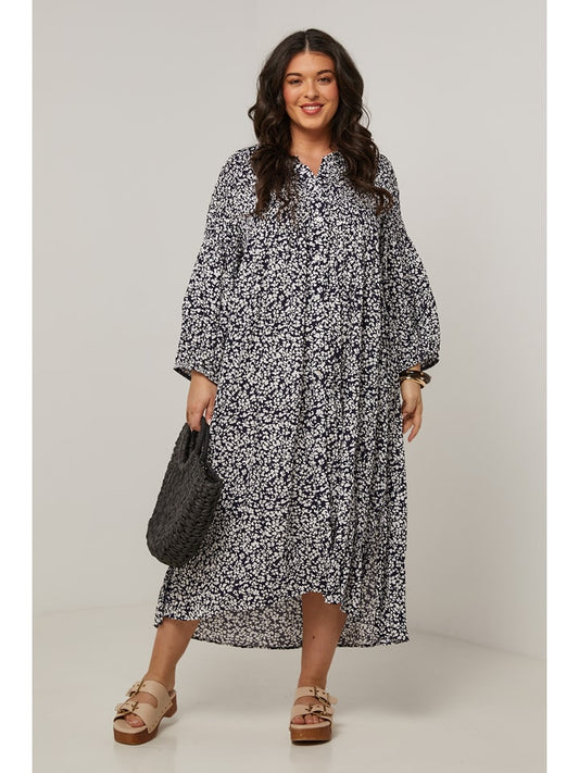 Curvy Lady Dress Navy Women