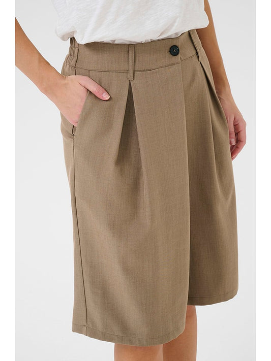 CULTURE Bermuda Shorts Shorts Light Brown Women