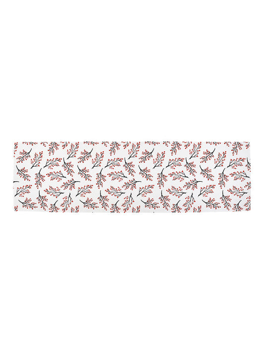Butter Kings Table Runner "Rowan berries" Red / Black / White (L)140 x (W)40 cm Unisex