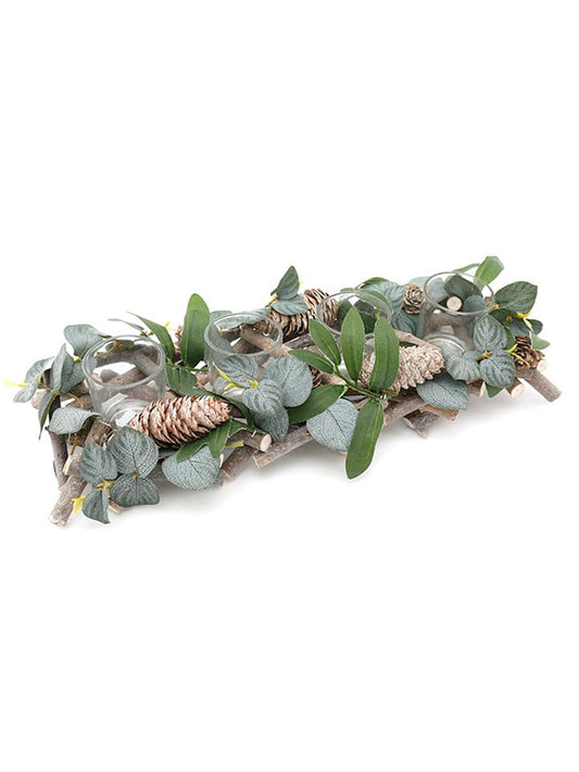 SiL Interiors Lantern ''Sage'' Light Brown / Green (L)14 x (W)39 cm Unisex