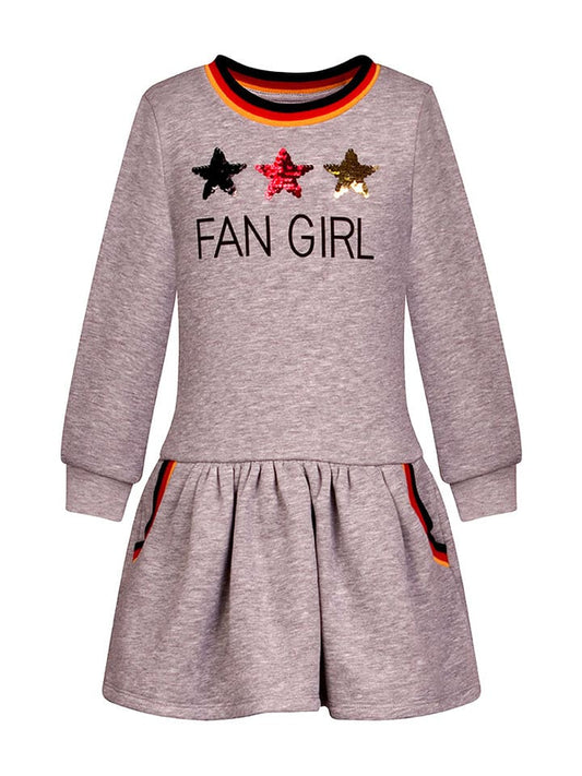 happy girls by Eisend Dress Grey / Multicolour Kids