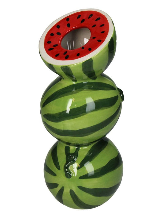 Kersten Vase ''Watermelon'' Green / Red (W)9,7 x (H)21,7 x (D)9,5 cm Unisex