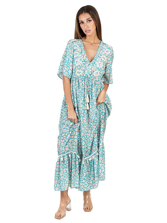 Isla Bonita by SIGRIS Dress Turquoise Women
