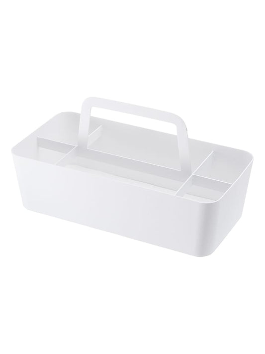 Yamazaki Storage Basket "Tower" White (W)30 x (H)15 x (D)15 cm Unisex