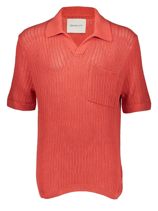 Gant Polo Shirt Coral Men