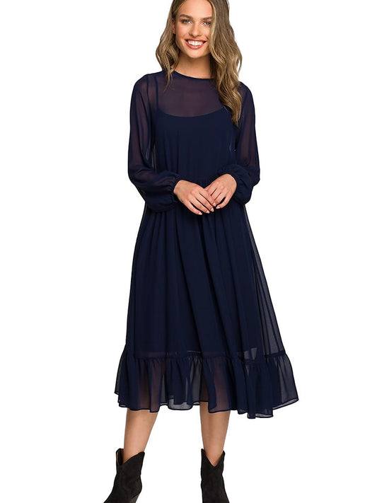 Stylove Dress Navy Women