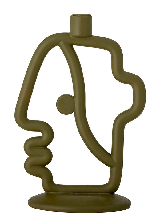 Bloomingville Candle Holder ''Flavie'' Khaki (W)19 x (H)30 cm Unisex