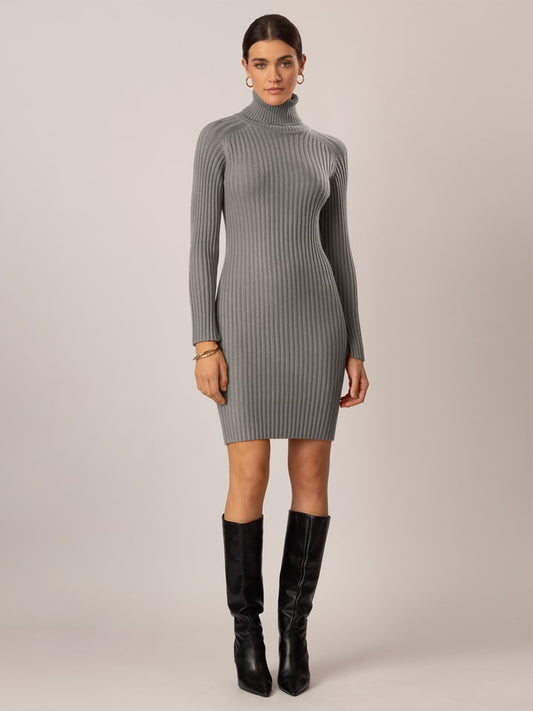 APART Knitted Dress Grey Women