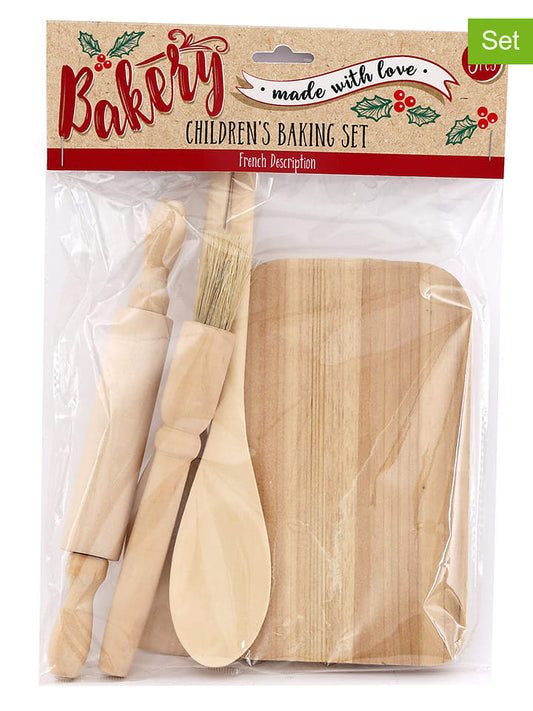SiL Interiors 2-Piece Set: Baking Accessories Light Brown Unisex