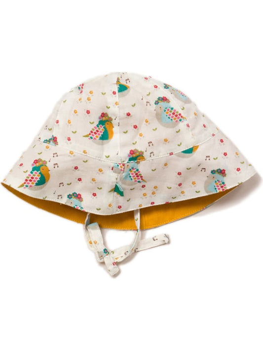 Little Green Radicals Reversible Sun Hat Beige / Yellow Unisex