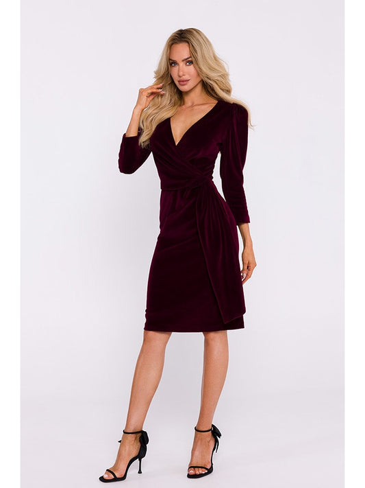 made of emotion Velvet Dress Dark Red Women