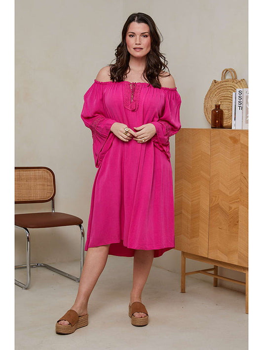 Curvy Lady Dress Pink Women