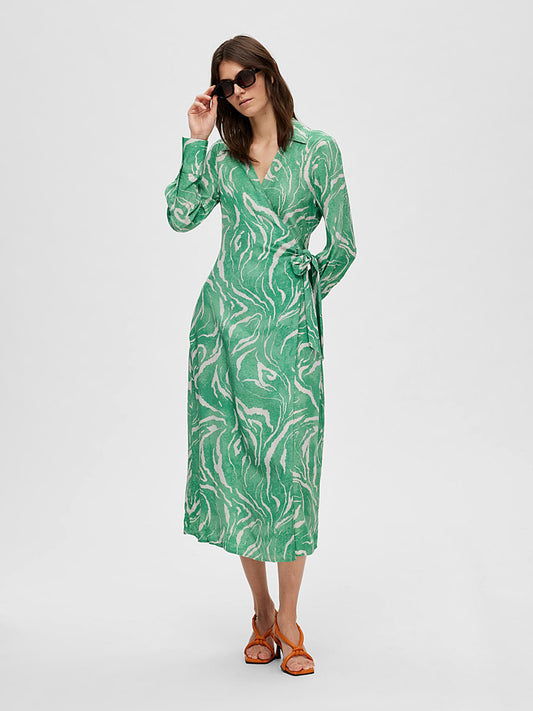 SELECTED FEMME Dress "Sirine" Green Women