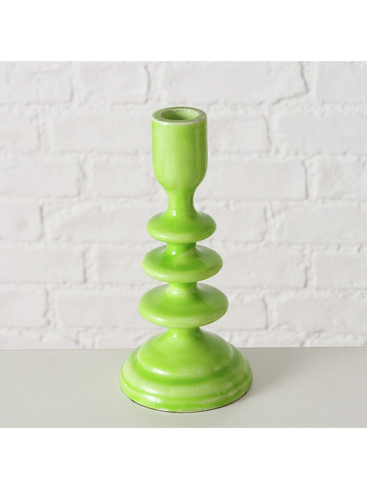 Boltze Candelabra "Kalea" Green (H)18,5 cm Unisex