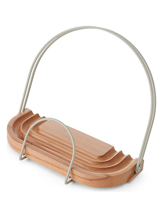 Kitchencraft Cookbook Stand "Idilica" Light Brown / Silver (W)23 x (H)18 cm Unisex