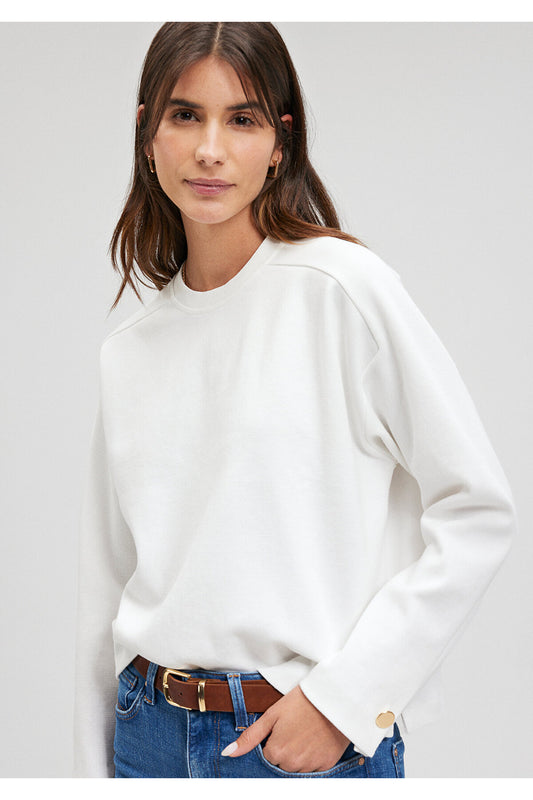 Mavi White T-Shirt Oversize - Wide Women