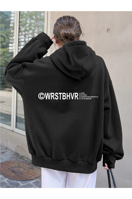 Know Wrstbhvr Design Printed Sweatshirt Black Women
