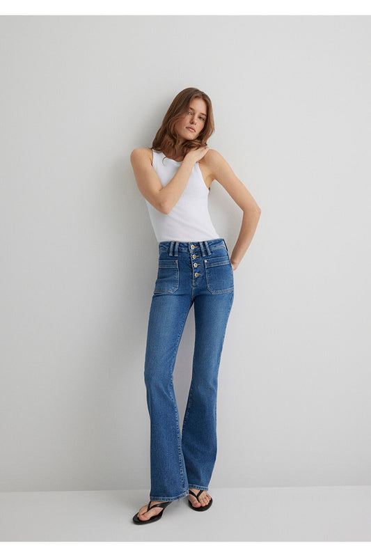 Mavi Sierra Gold Premium Indigo Blue Jean Pants Women