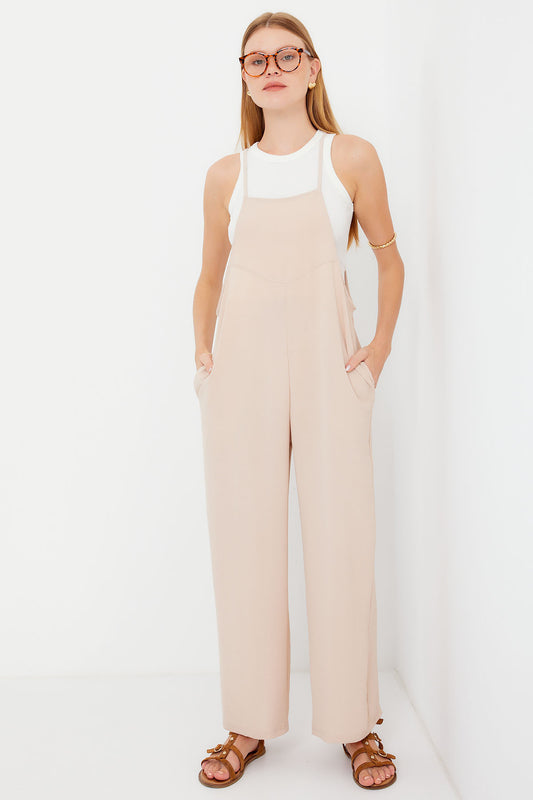 Bigdart Strappy Gardener Overalls - Cream Women