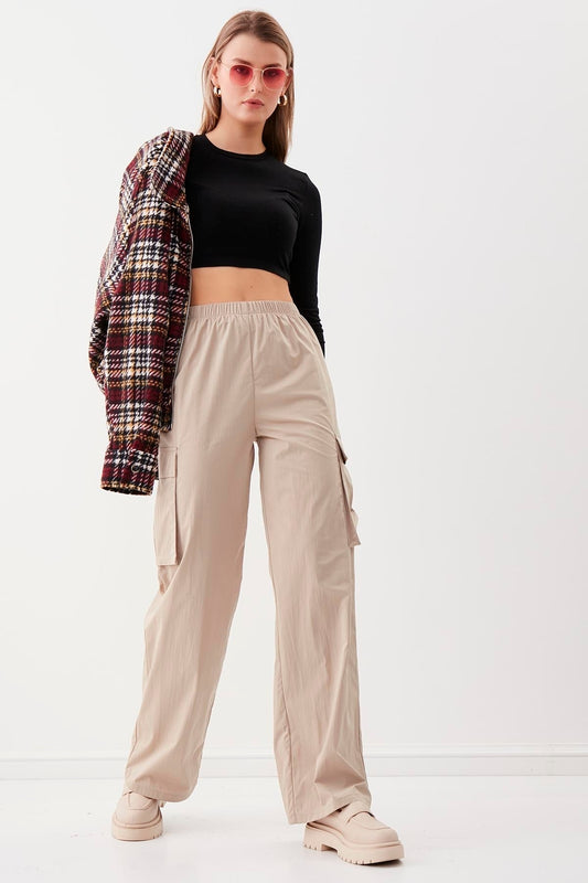 Vitrin Cargo Pocket Pants Sand Women