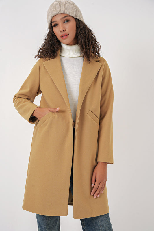 Bigdart Wool-blend Coat - Mustard Women