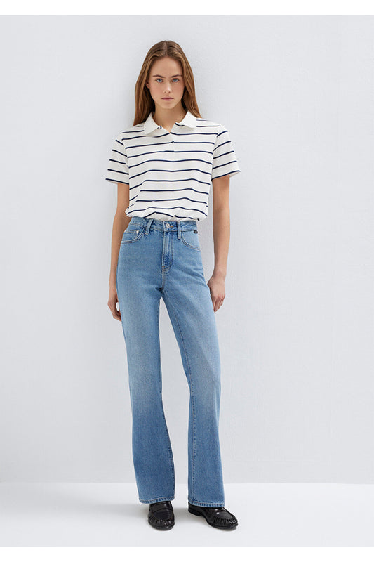 Mavi Miav 90S Indigo Blue Jean Pants Women