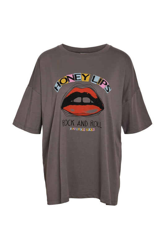 Noisy May T-Shirt Charcoal Gray Women - Girls Women