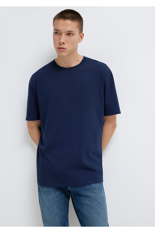 Mavi Navy Blue Loose Cut T-shirt Men