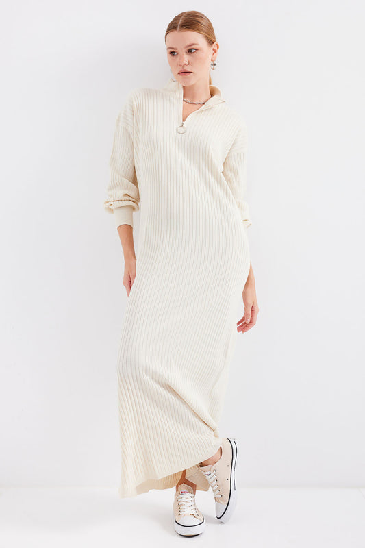 Bigdart Boydan Knitwear Dress - Cream Women