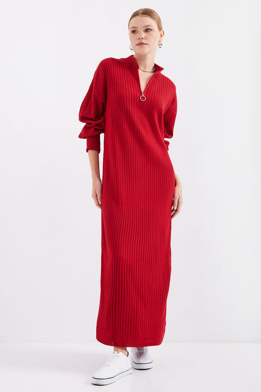 Bigdart Full-length Knitwear Dress - Red Women