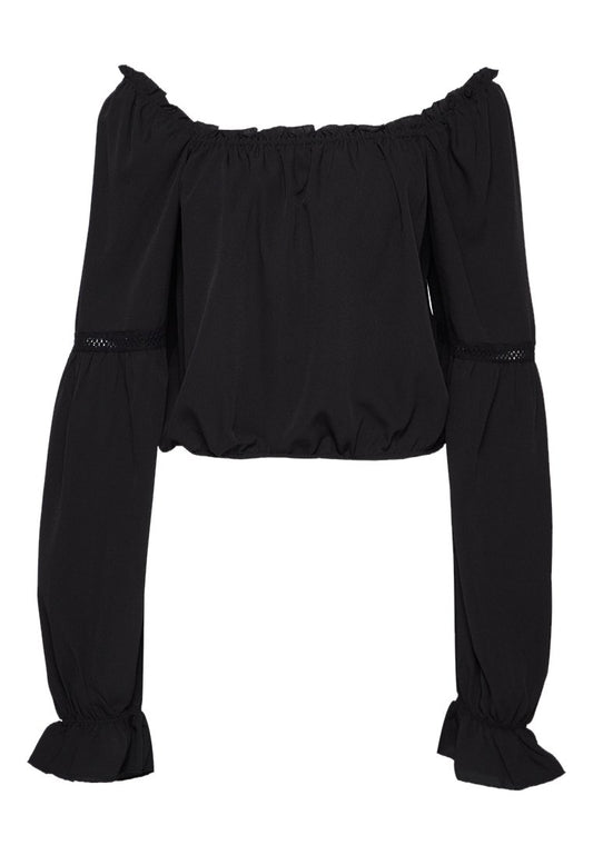 Pieces PCGIA LS BLOUSE AR KAC Black (ZZO1D5402-Q00) Women