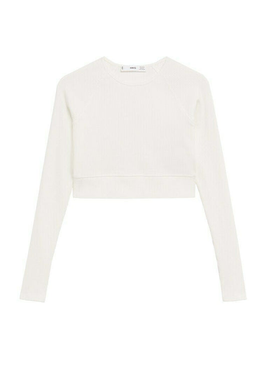 Mango Bauchfreies sport top Off-White (M9121D1B0-A11) Women