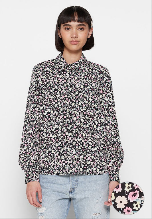 JDY SINDEL L/S SHIRT WVN LO Black (ZZO1W8W03-Q00) Women