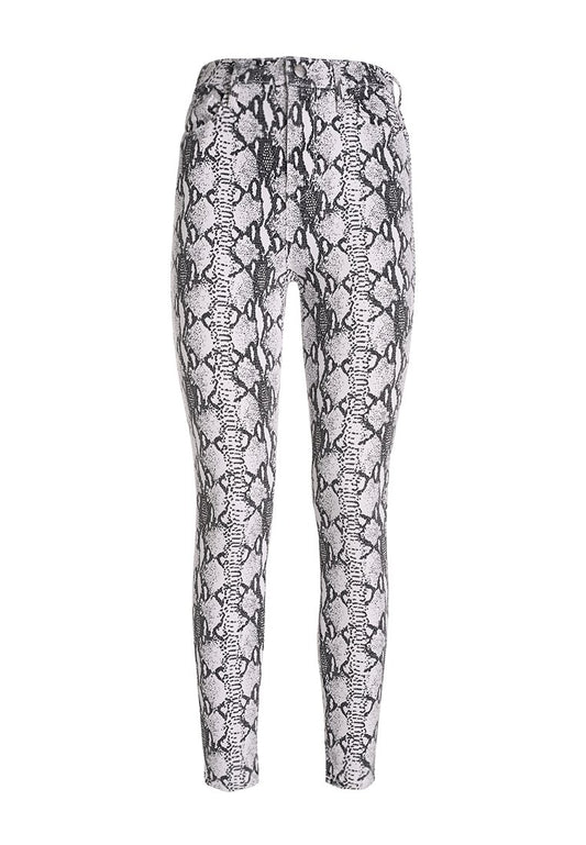 FRAME ALI HIGH RISE CIGARETTE PYTHON Grey (ZZO10LH02-C00) Women