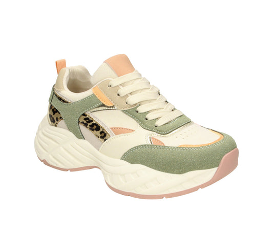 THF Moss green - Off white - Pu COMBI (2BB5290101-9613-HF) Footwear Women