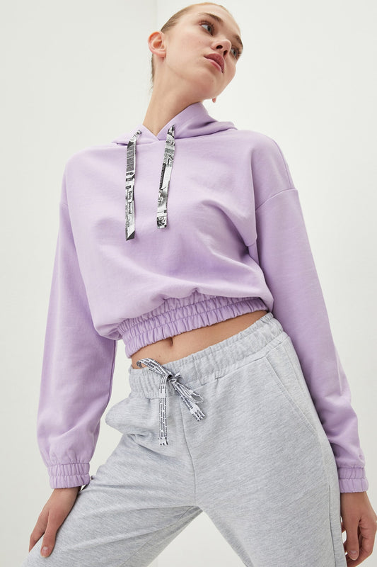 LC Waikiki Sweatshirt Women-Girl Lilac-stone Women