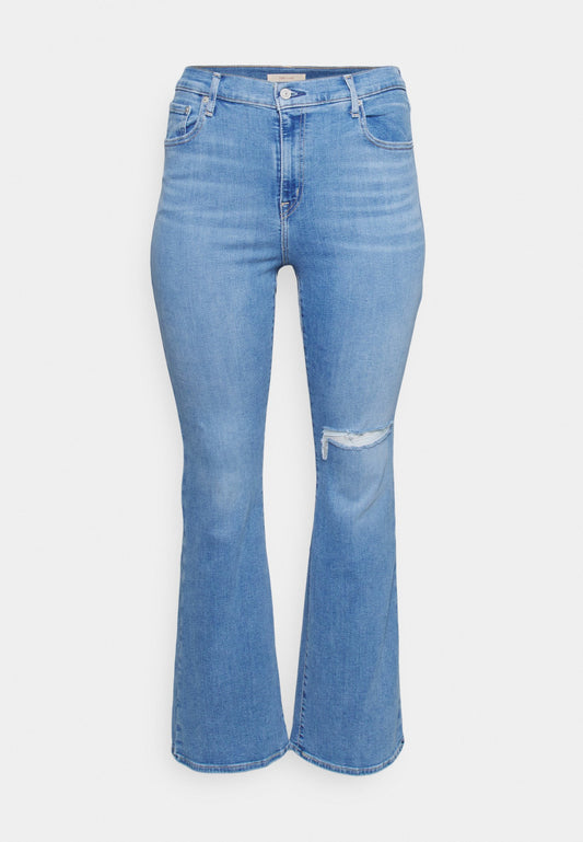Levi's® Plus 726® HIGH RISE FLARE Light-Blue Denim (L0M21N02Z-K12) Women