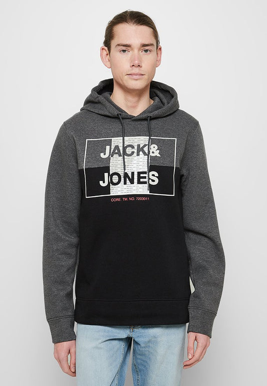 Jack & Jones JWHSTAR SWEAT HOOD NOV 2021 Black (ZZO1YNP09-Q00) Men