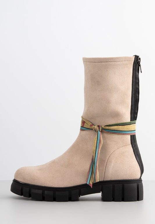 Felmini Saura Licra Suede Beige (ZZO1QLK11-B00) Women